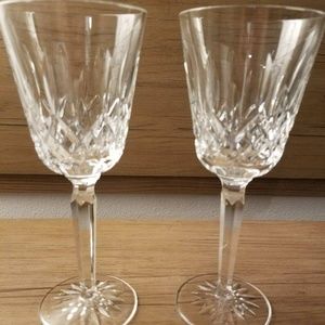 8 Waterford crystal Lismore Tall water goblets